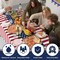 4th of July Table Cloths – 2 Pack Patriotic American Flag Plastic Table Covers, 54" x 108", 250th Anniversary Independence Day Decorations